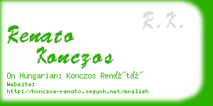 renato konczos business card